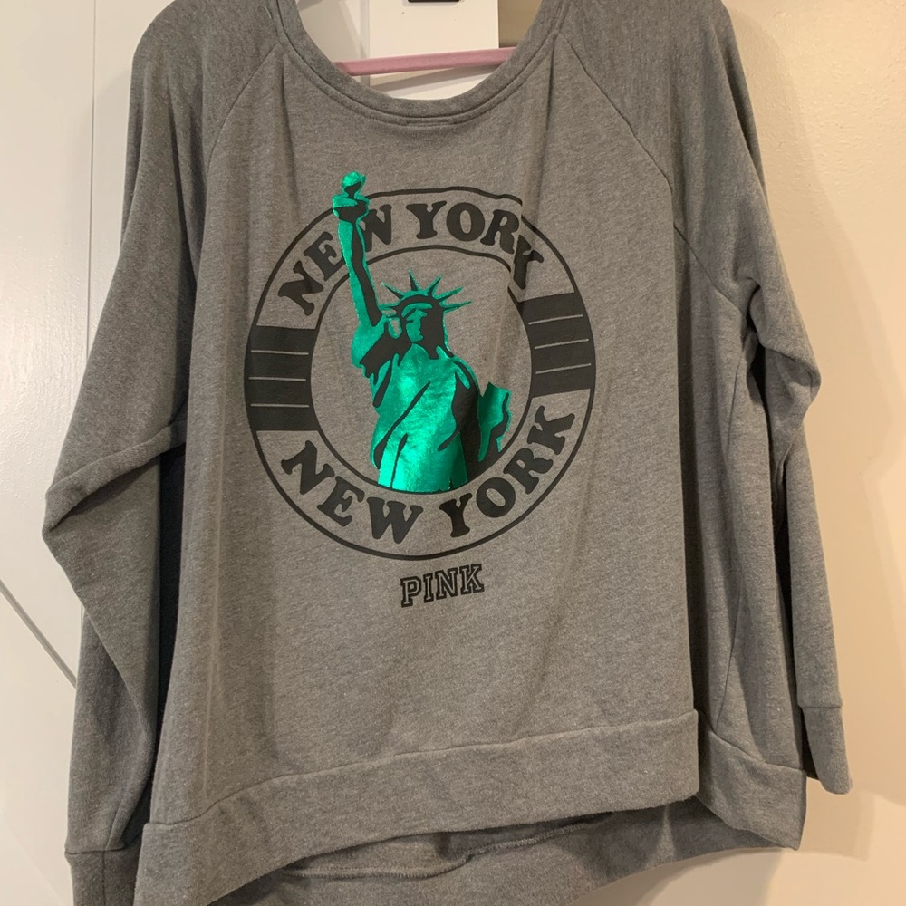 PINK Victoria's Secret Gray New York Sweatshirt